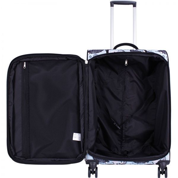 Чемодан Bagland Леон 70 л голубой 656 (0037966244) 