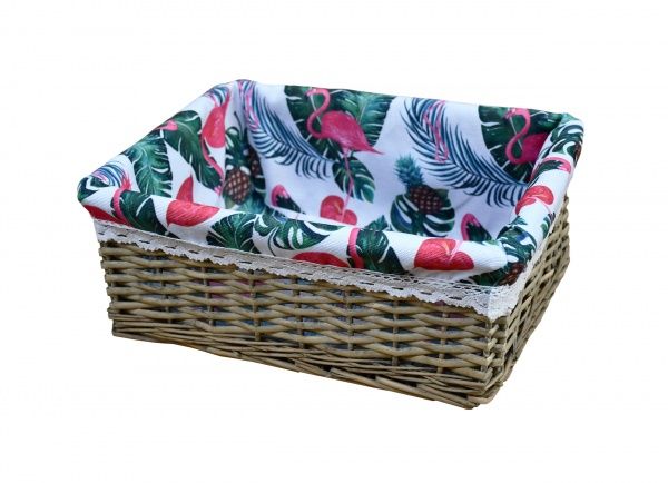 Кошик плетений з текстилем Tropics FB-53L Natural House
