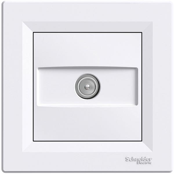 Розетка TV кінцева Schneider Electric Asfora білий EPH3200121