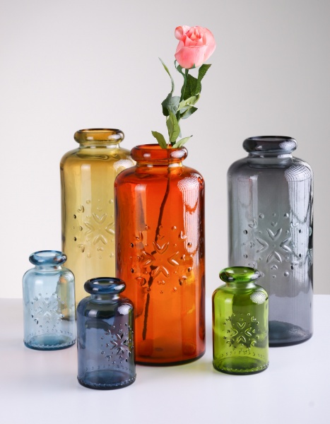 Ваза стеклянная оранжевая ALPINE San Miguel