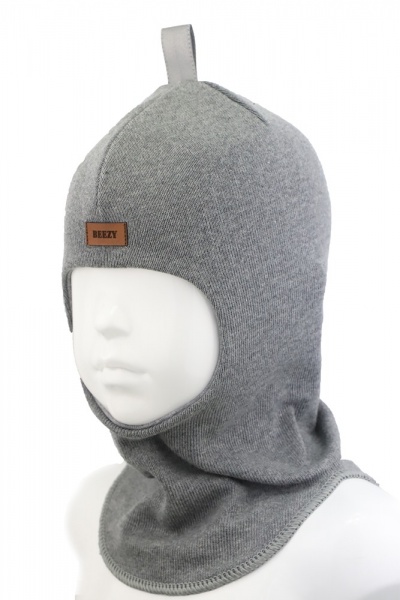 Шапочка детская для мальчика Beezy Балаклава р.50-52 светло-серый 1705 
