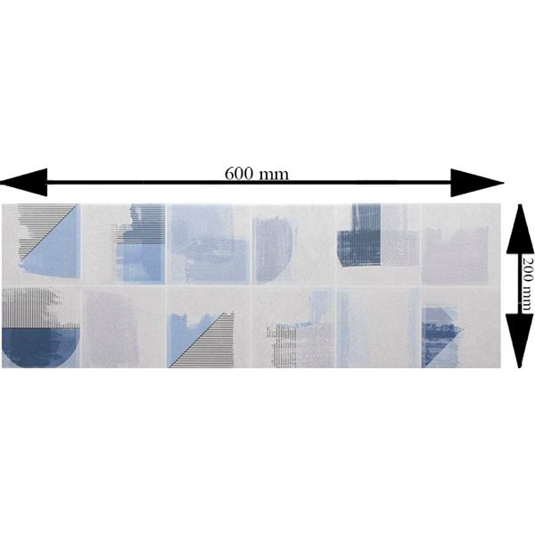 Плитка Allore Group Tokio MATRIX light grey W\DEC M NR Mat 20x60 