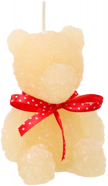Свеча декоративная Медвежонок 90 мм 140 г в ассортименте Pako-If