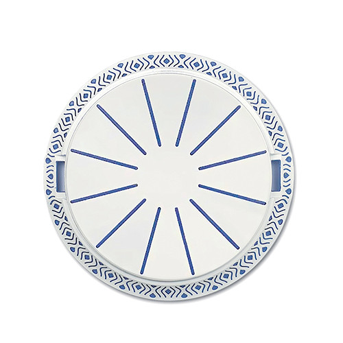 Тортовница TOSCA 37 см бело-синяя 55851 Stefanplast