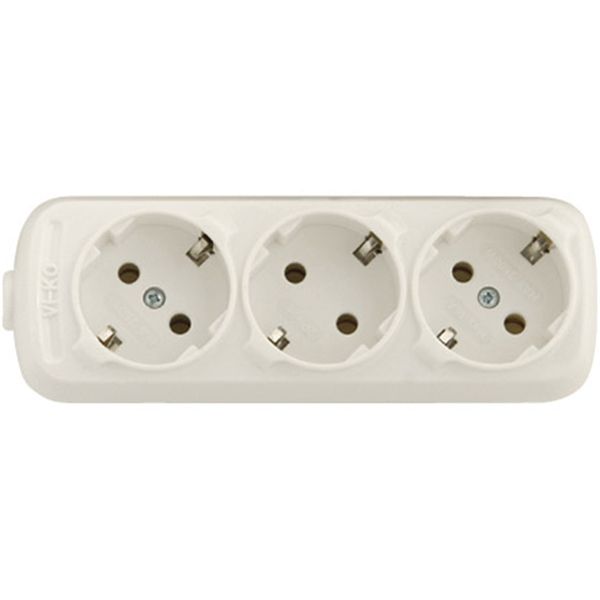 Колодка Viko Leylak 3 гнезда