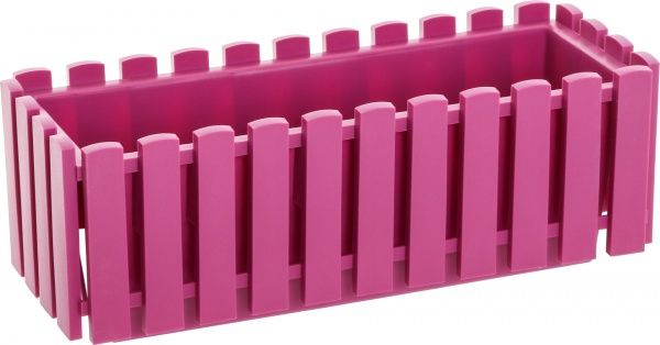 Ящик балконний Plastkon Fency прямокутний 6,2л фуксія 