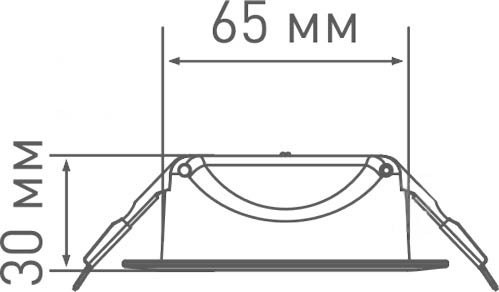 Светильник LED Maxus SDL 8 Вт 4100K dim
