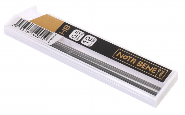 Набір грифелів HB 0,5 мм 12 шт. графіт Nota Bene