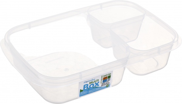 Ланч-бокс з кольоровою кришкою на 3 відділення №40 DIOMEDEA