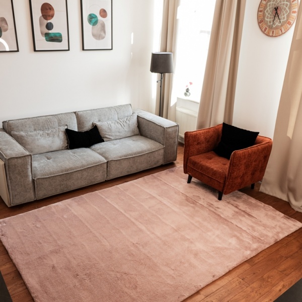 Коврик Dariana Rabbit Melange 204x300 см pink 