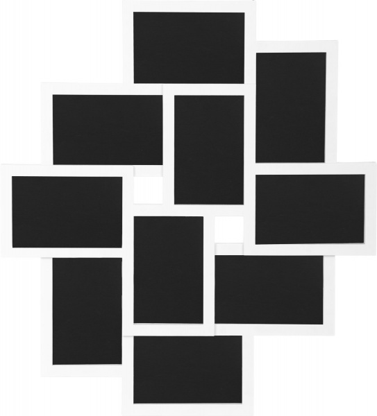 Коллаж 9 фото 10x15 см белый 