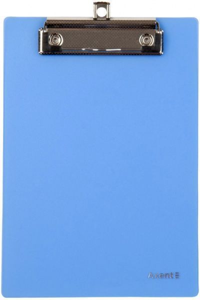 Папка с клипом A5 2516-07-a голубая Axent