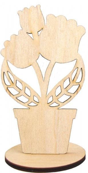 Заготовка Вазон на подставке малый 3 10,5x6см 3 шт. Rosa Talent 