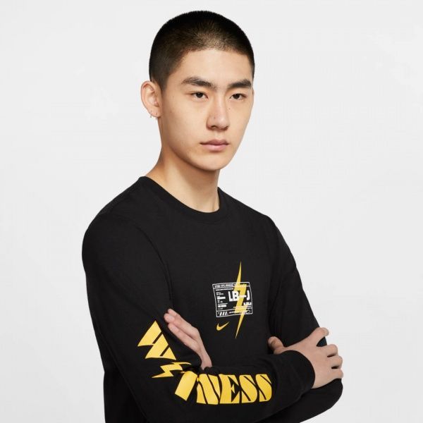 Футболка Nike LBJ M NK DRY TEE LS CD1093-010 M чорний
