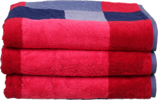 Полотенце махровое Mosaic 80x150 см деним Cawo 