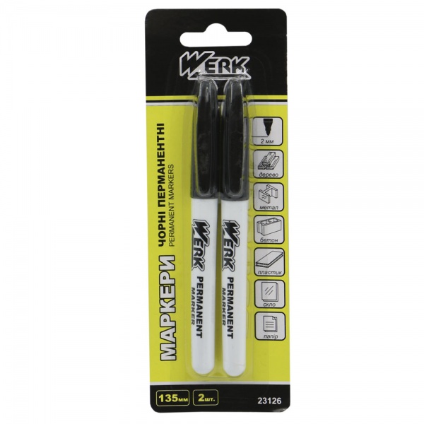 Маркер перманентный Werk 23126 2 шт. 120271