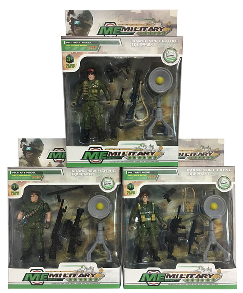 Игрушечный набор DIY TOYS Фигурка военного с оборудованием, в ассортименте 6809365