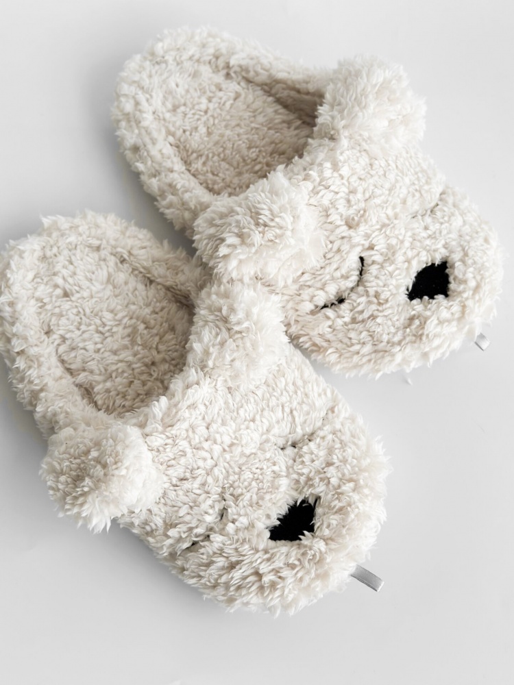 Тапки домашние Twins Animals bear 15491 р.40 белый