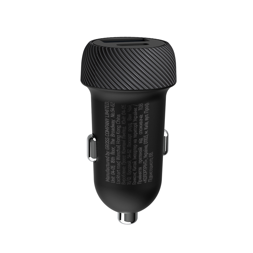 Автомобільний зарядний пристрій ColorWay CW-CHA064PD-BK