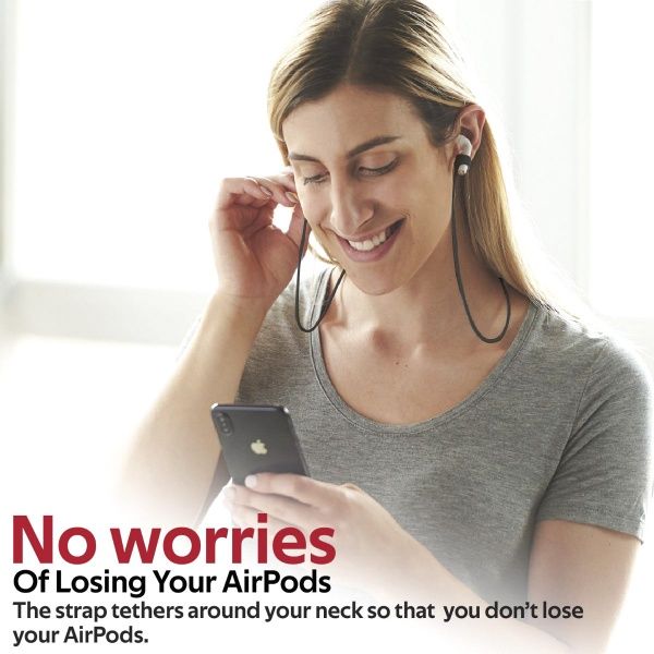 Чехол для наушников Promate PodKit для Apple AirPods black (podkit.black) 