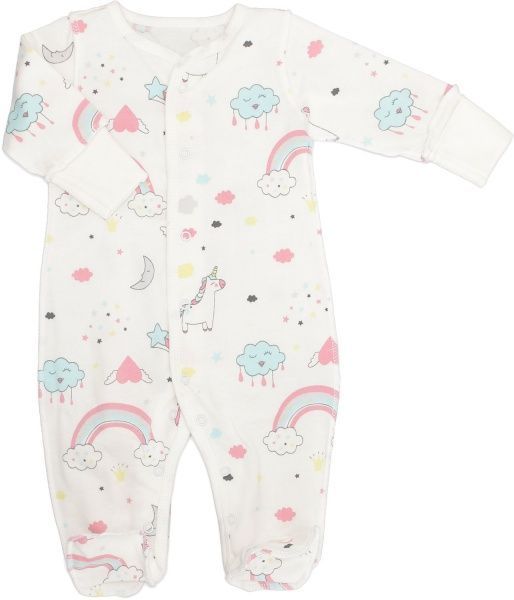 Комбинезон детский Фламинго ясельный р.62 молочный 365-329 