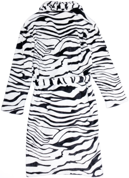 Халат жіночий La Nuit Віола р. M чорний із білим 