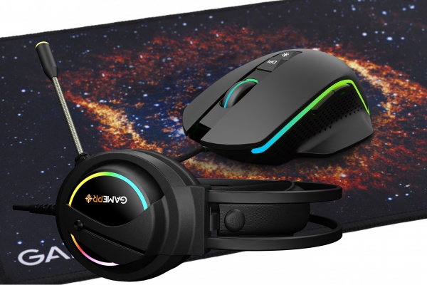 Комплект миша + гарнітура GamePro Gameset 3 в 1 USB (GS890) 