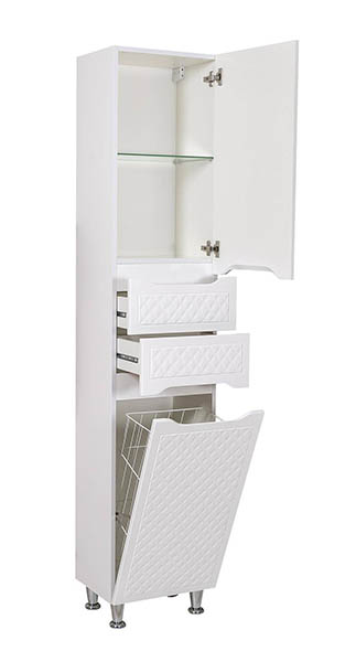 Пенал напольный Aqua Rodos Родорс 40 с корзиной для белья (правый) АР000001182