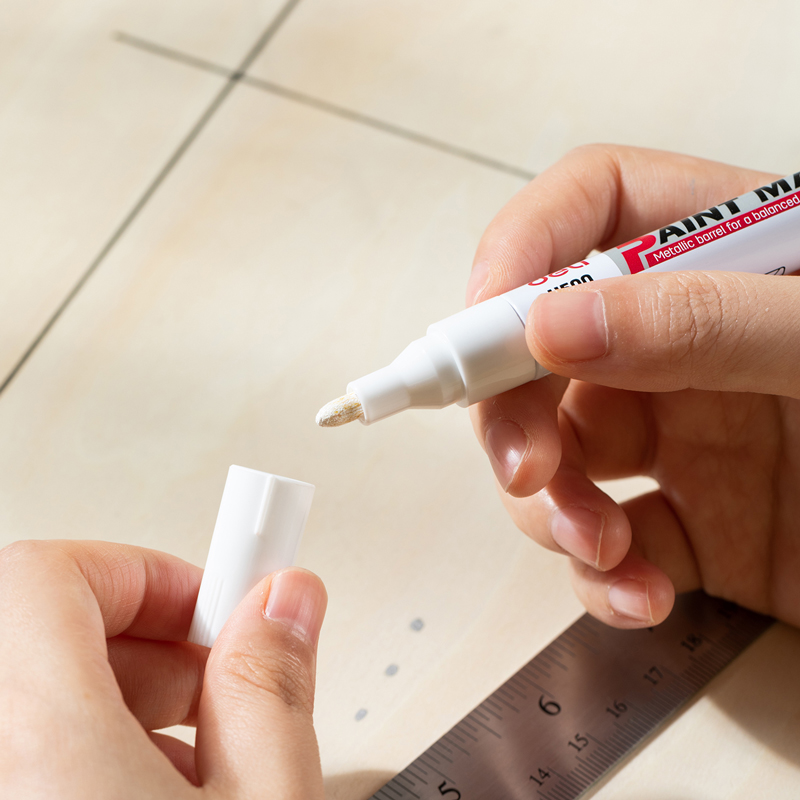 Маркер перманентный Deli EU500-WH 2,0 мм белый