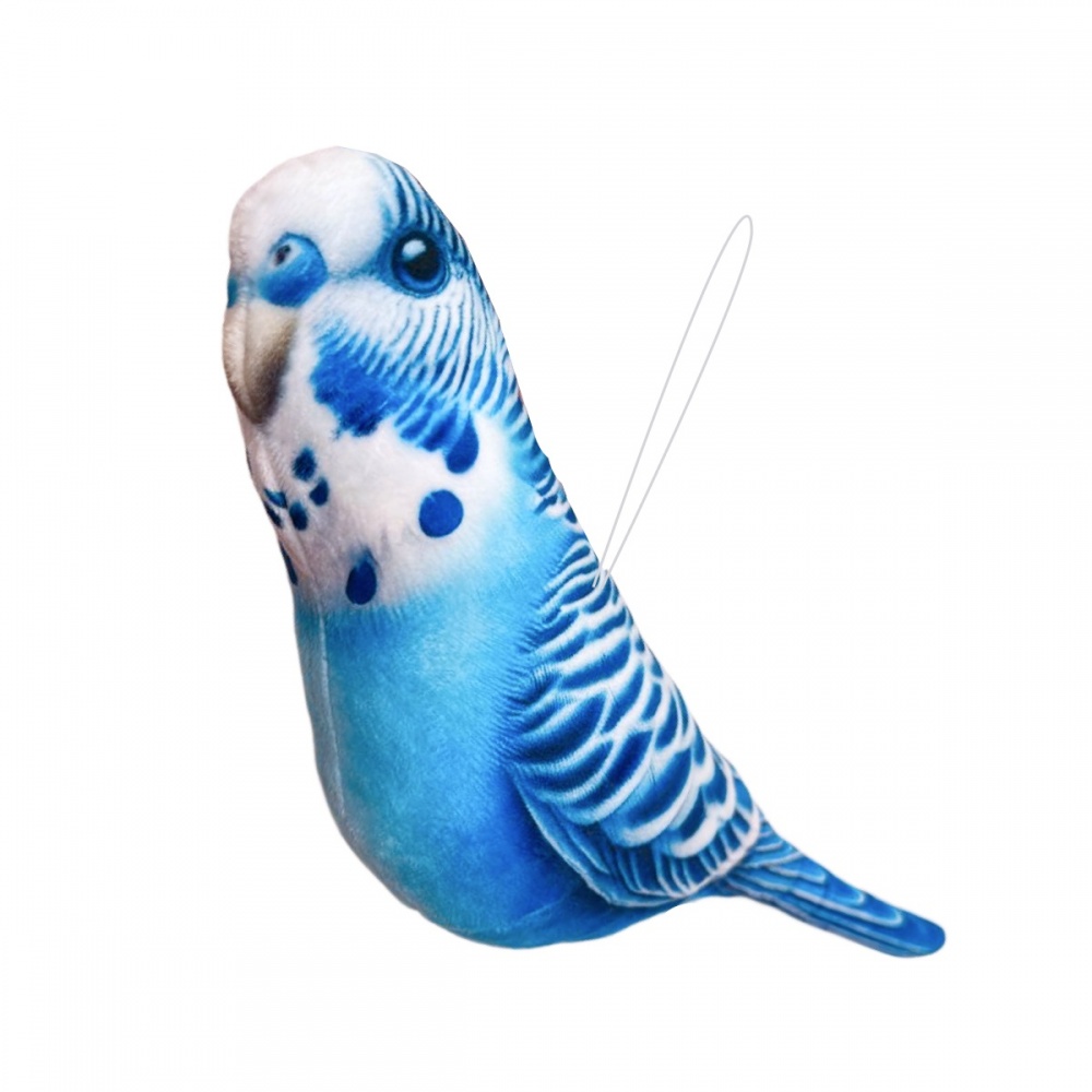 М'яка іграшка подарункова INKATOYS Папуга блакитний із принтом PRIP0_SU