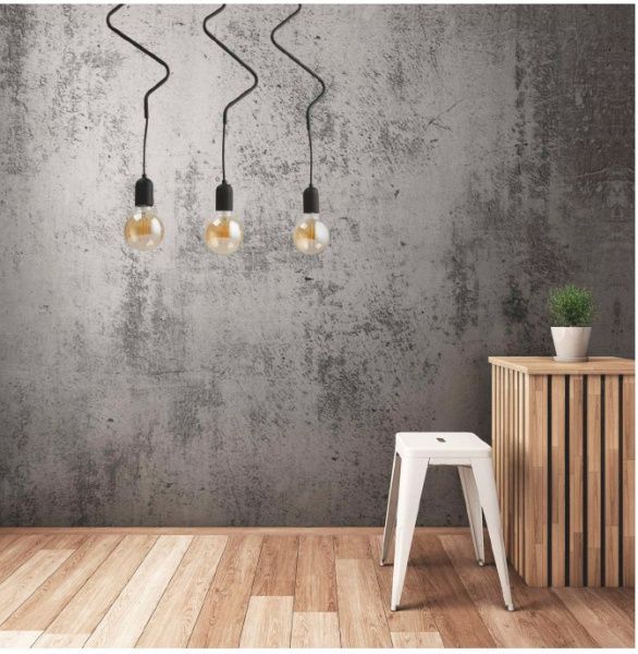 Люстра підвісна TK Lighting Zigzag 3PL 3x60 Вт E27 чорний 2440 
