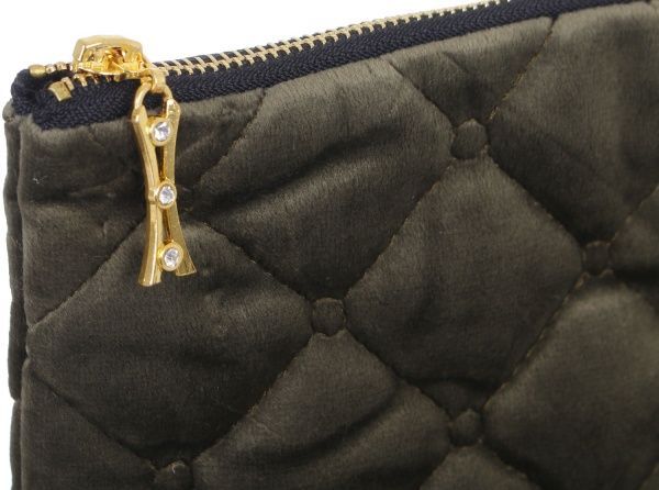 Косметичка La Nuit Велюр Kimberly 19x28 см зелений 