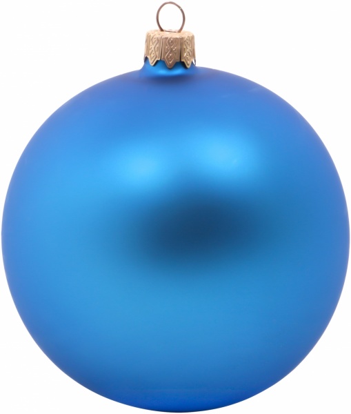 Шар стеклянный d100 Сова 100 мм синий