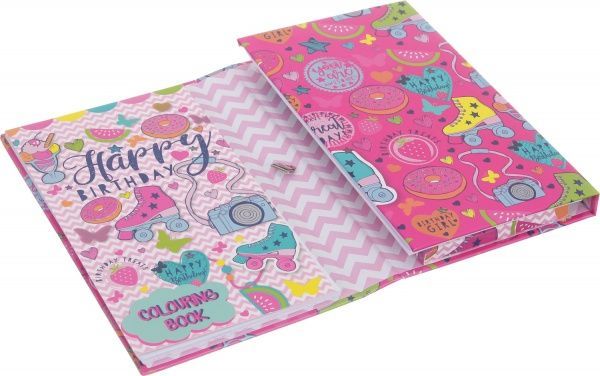 Набор раскраска Birthday girl и карандаши цветные 10 шт. 