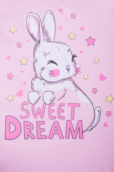 Футболка для девочек Luna Kids с принтом Sweet Dream р.116 розовый 