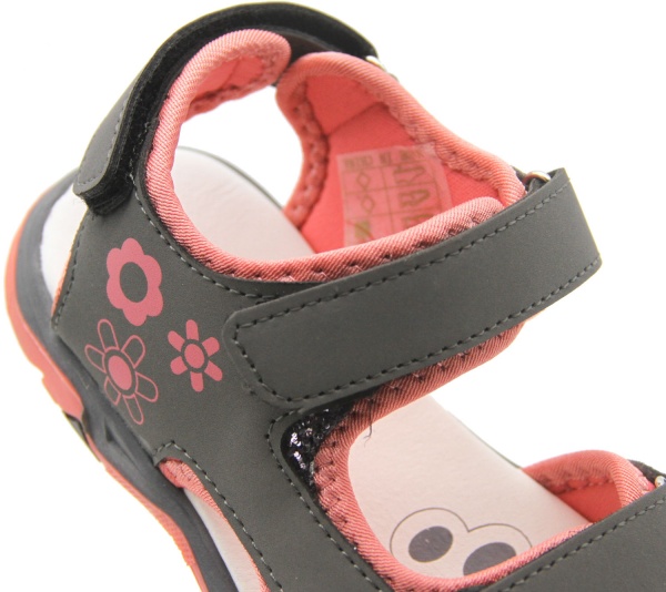 Сандалии для девочки р.29 серый с розовым UTSH-SK20032/gr/29 