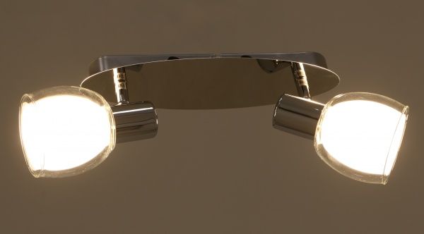 Спот Rabalux Dave 6836 2x40 Вт E14 хром 