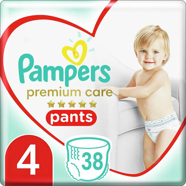Підгузки-трусики Pampers Premium Care Pants Maxi 4 9-15 кг 38 шт.