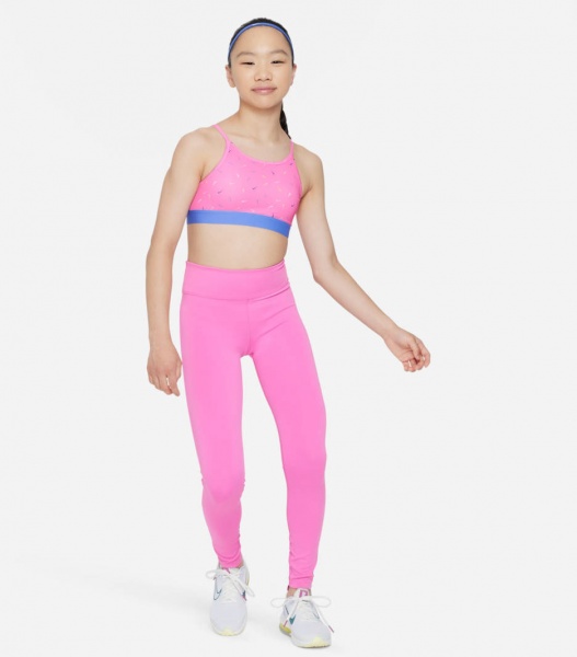 Бра Nike G NK ONE BRA LOGO PRINT FD4852-675 р.XS рожевий