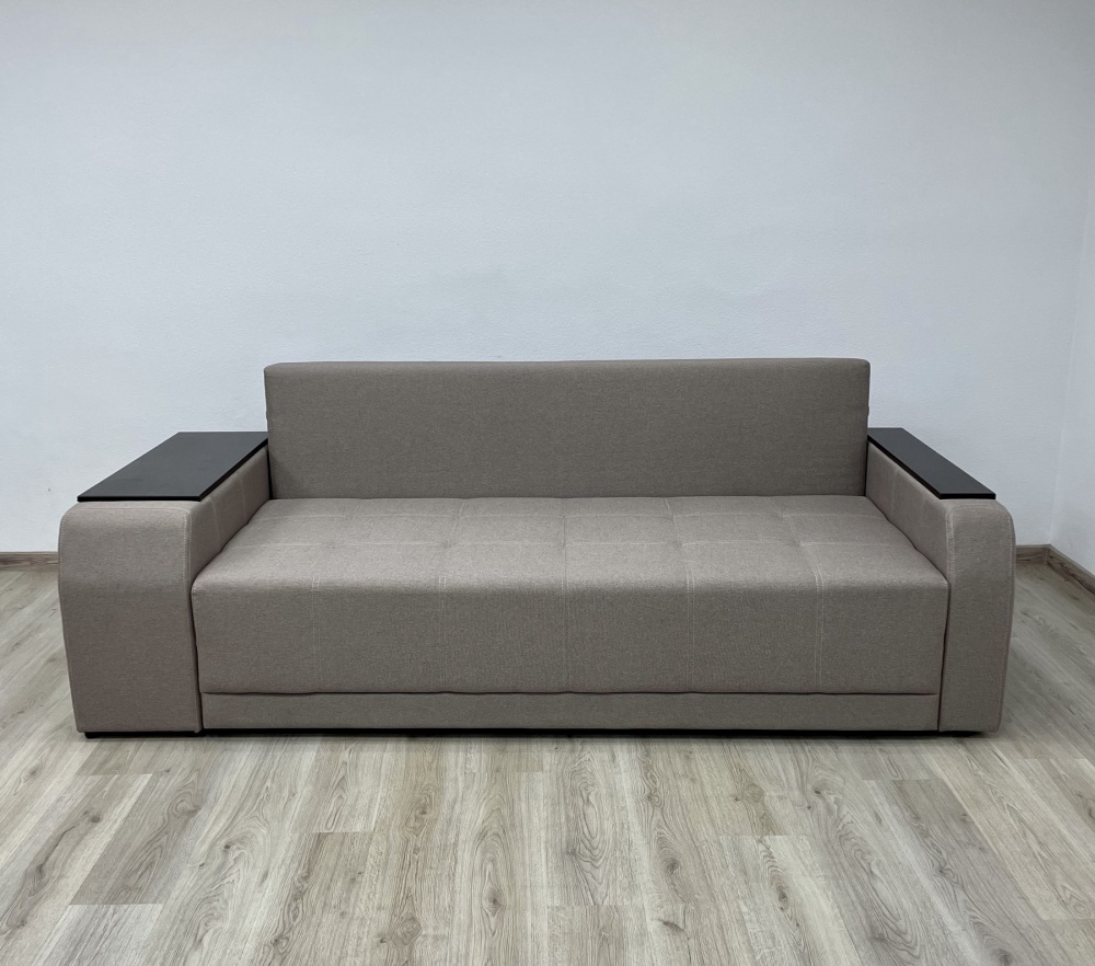 Диван прямий Елегант ЕпіСофт Діжон права ніша капучино 2400x1060x890 мм