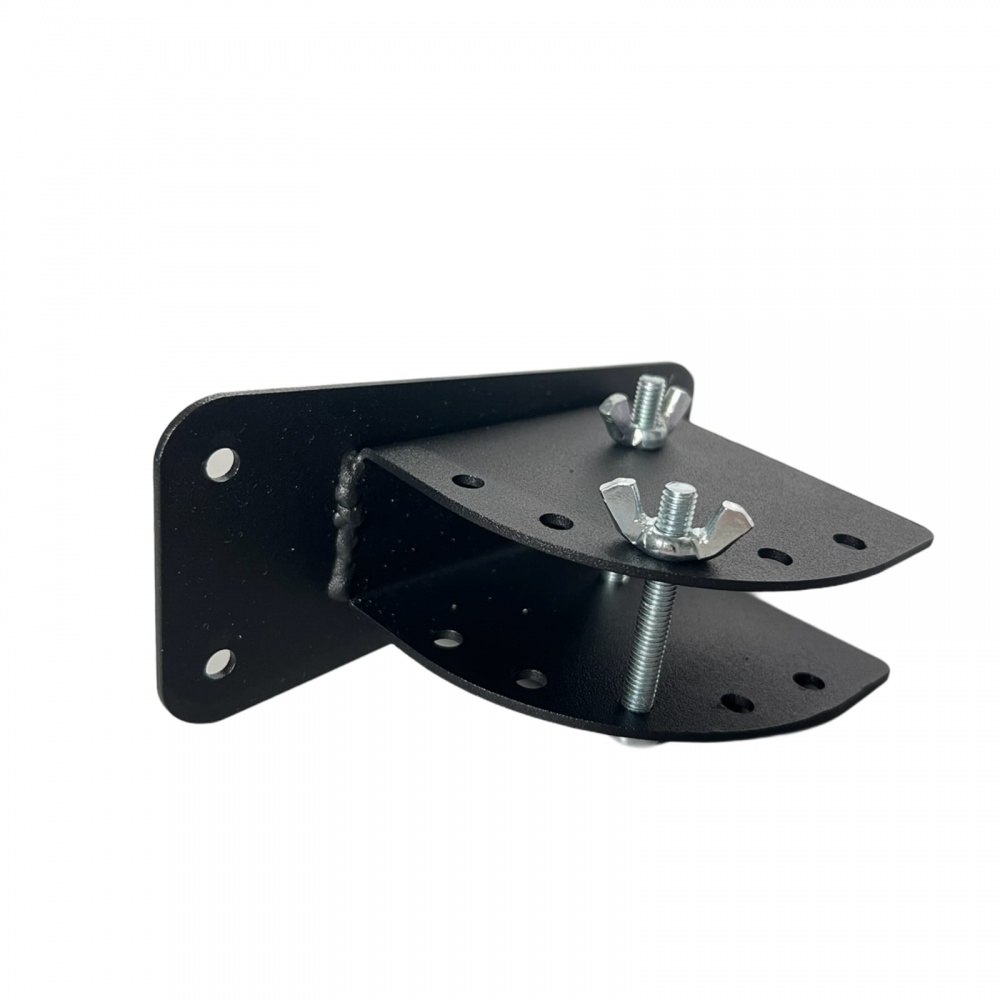 Держатель Steelgroup для флага настенный одинарный с переменным углом (150*60*80, 2мм) черный