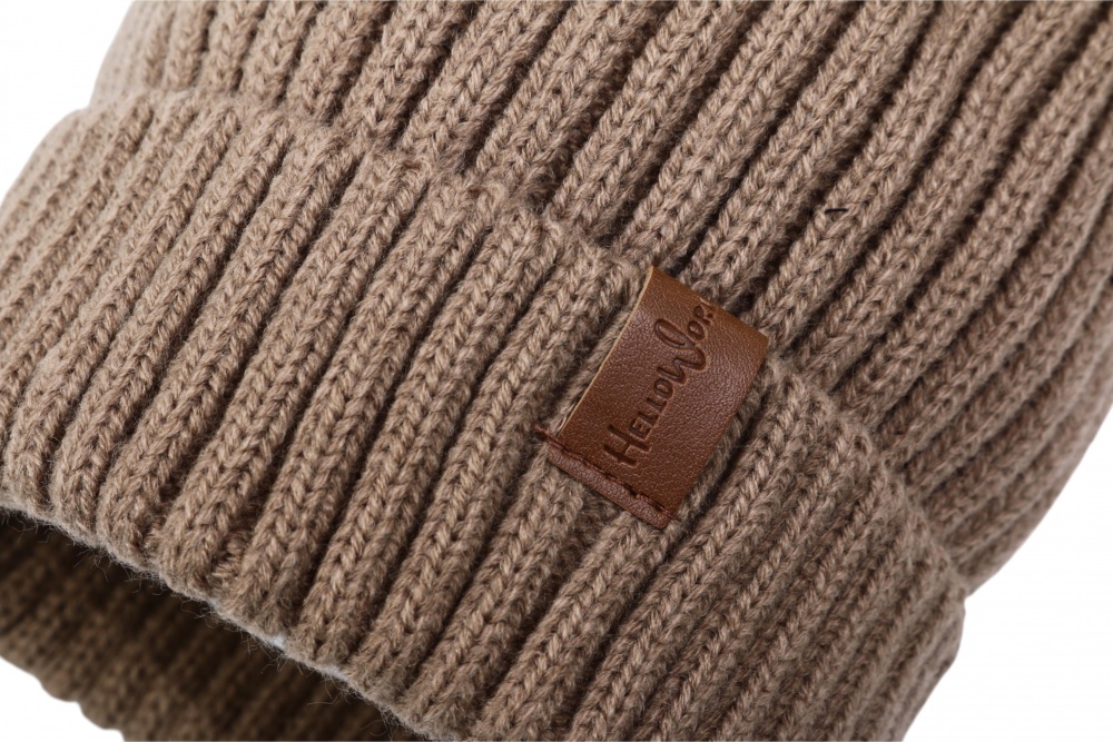 Шапка HW унисекс р.56-58 бежевый