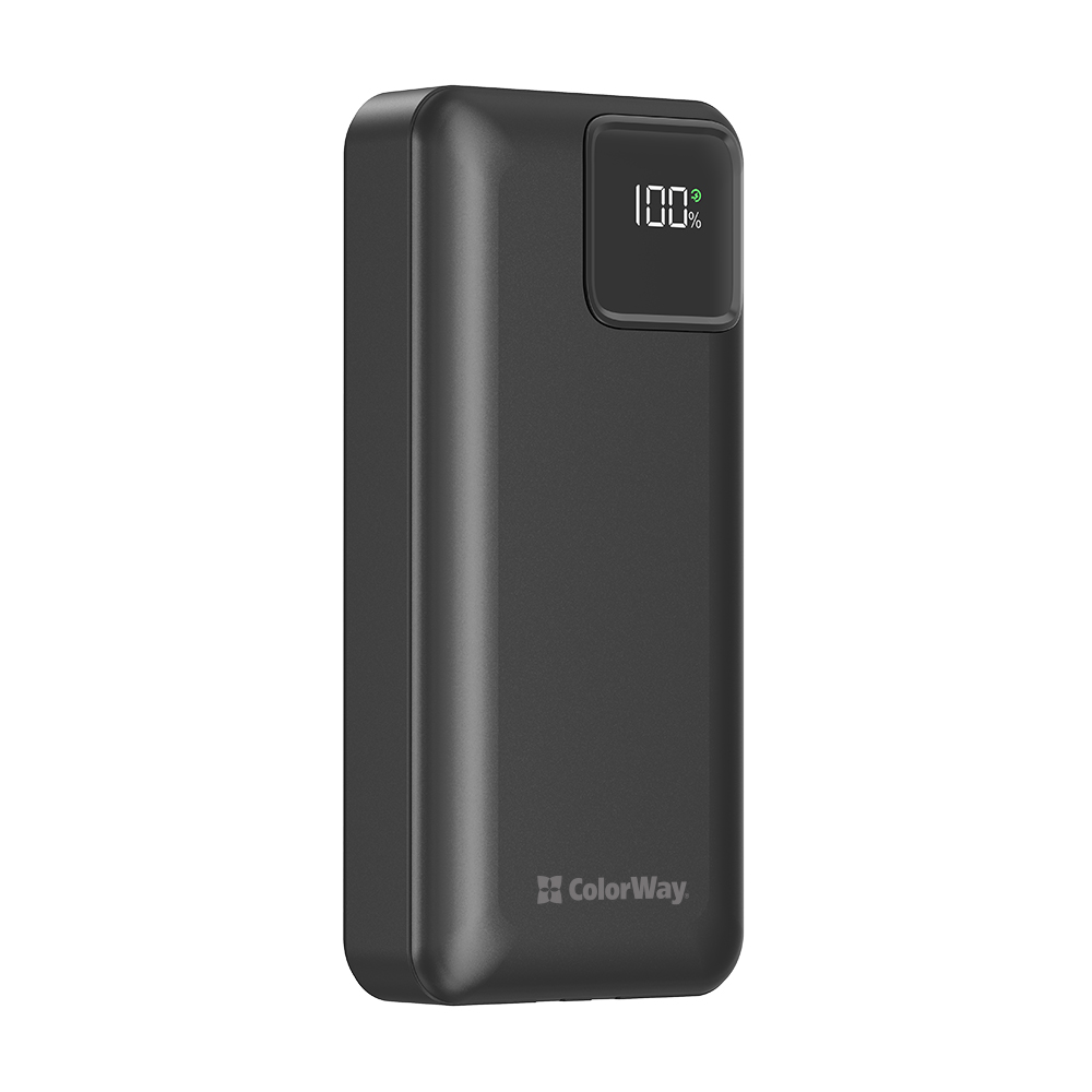 Повербанк ColorWay Optimal Power 20000 mAh black (CW-PB200LPB5BK-PDD)