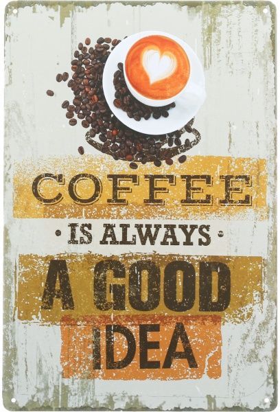 Табличка декоративная Кофе 30x20 см 