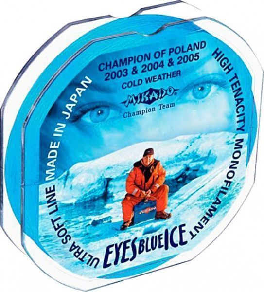 Леска Mikado Eyes Blue Ice 25м 0,16мм 3,8кг