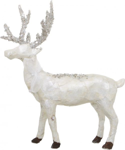 Декоративная фигура Олень с блестками EPIC002 36 см 