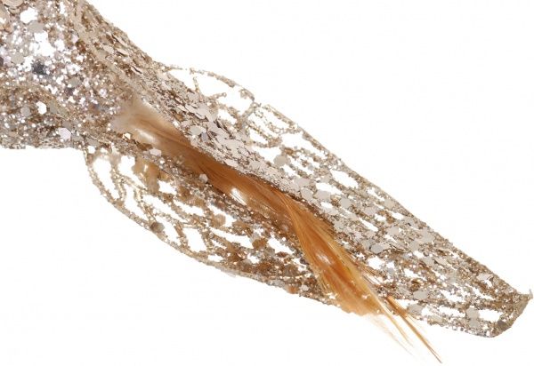 Декорация новогодняя Птичка с долгим хвостом 20 см EPI-EYJY15419-14 