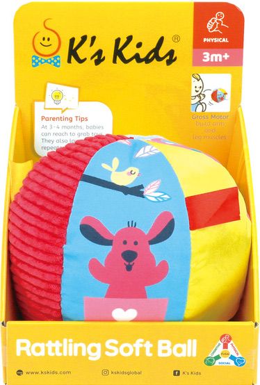 Брязкальце K`s Kids М'яч м'який KA10805-OB