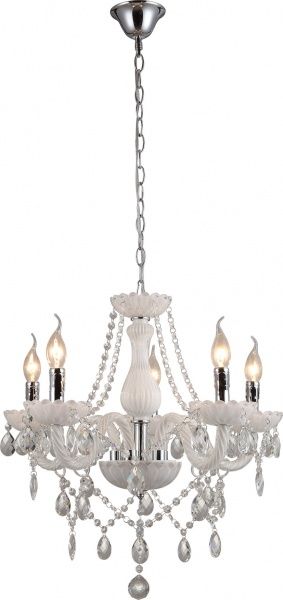 Люстра подвесная Altalusse 5x40 Вт E14 белый/хром INL-1149P-05 