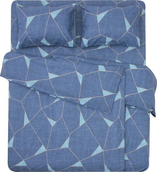 Комплект постільної білизни Puzzle сімейний синій UP! (Underprice) 